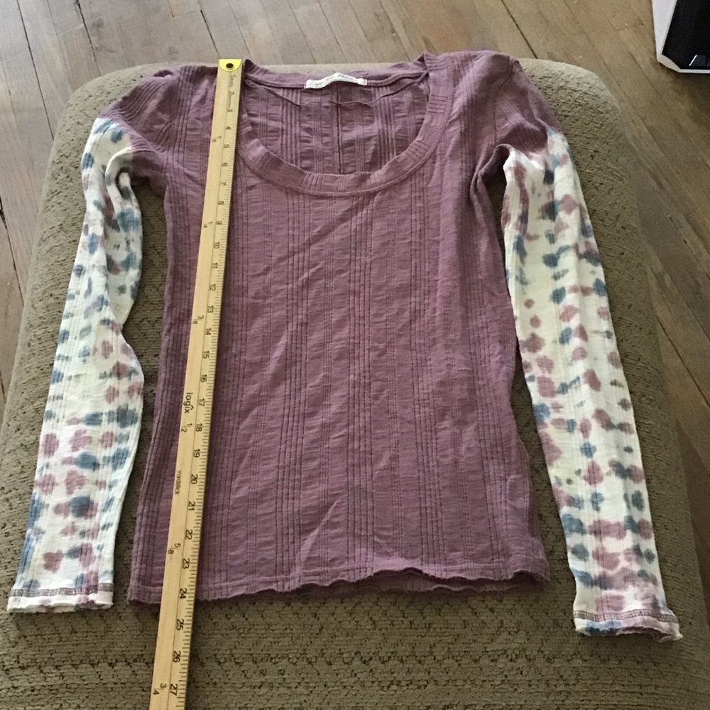 We The Free Textured Purple Top